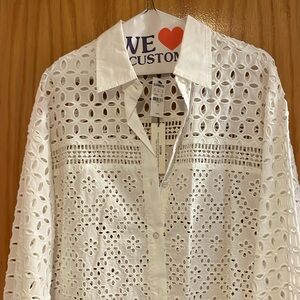Express Eyelet Button Down Shirt